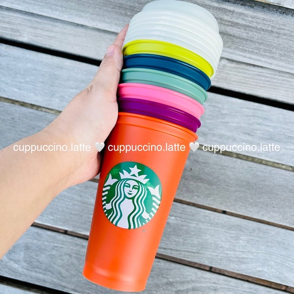 🍂NEW🍃Starbucks Fall 2022 Halloween Reusable Plastic Hot Cups in Box - Picture 6 of 6